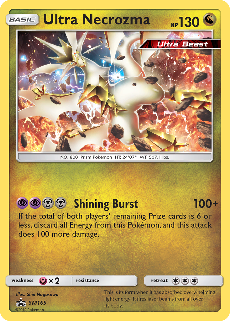 Ultra Necrozma SM165 Promo card from SM Black Star Promos