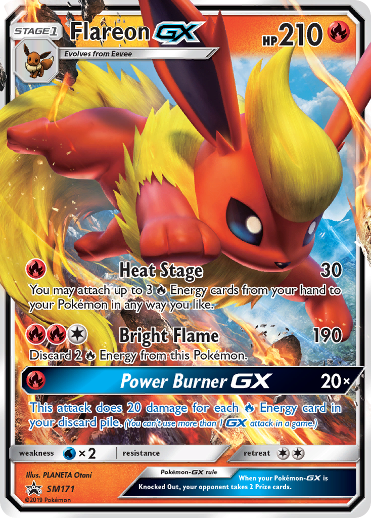 Flareon-GX SM171 Promo card from SM Black Star Promos