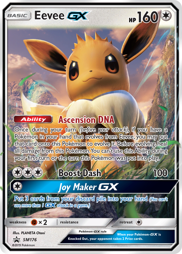 Eevee-GX SM176 Promo card from SM Black Star Promos