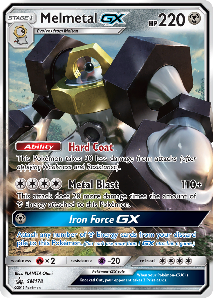 Melmetal-GX SM178 Promo card from SM Black Star Promos
