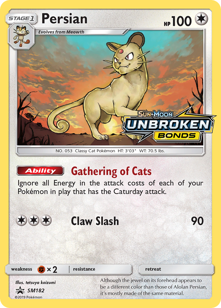 Persian SM182 Promo card from SM Black Star Promos