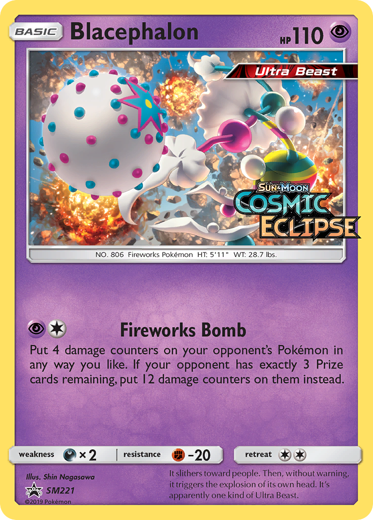 Blacephalon SM221 Promo card from SM Black Star Promos