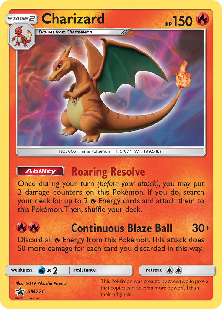 Charizard SM226 Promo card from SM Black Star Promos