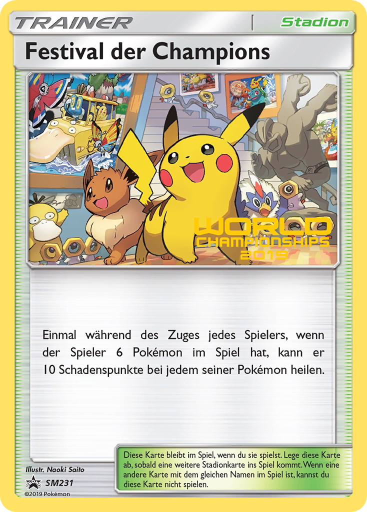 Champions Festival SM231 Promo card from SM Black Star Promos
