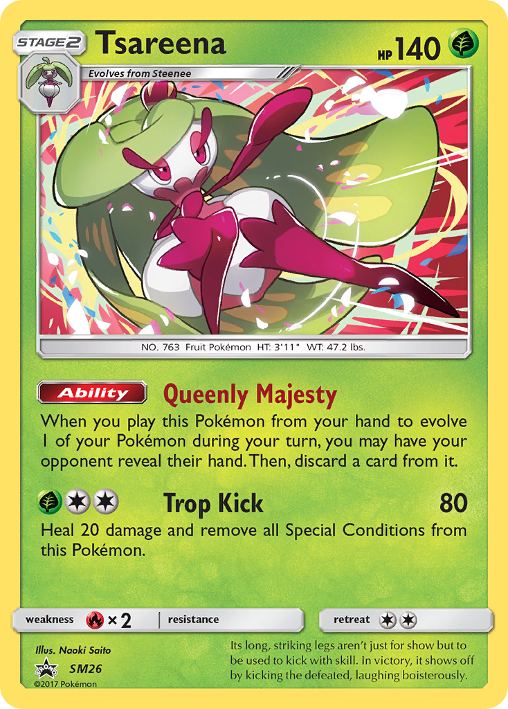 Tsareena SM26/248 Promo card from SM Black Star Promos