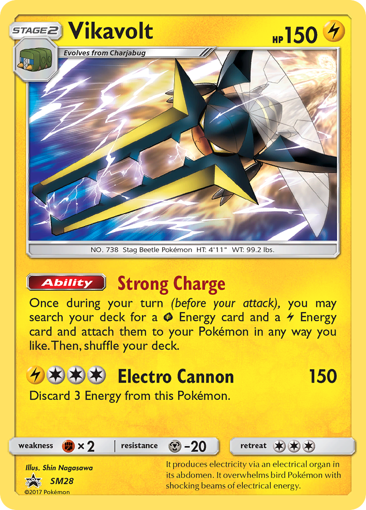 Vikavolt SM28 Promo card from SM Black Star Promos