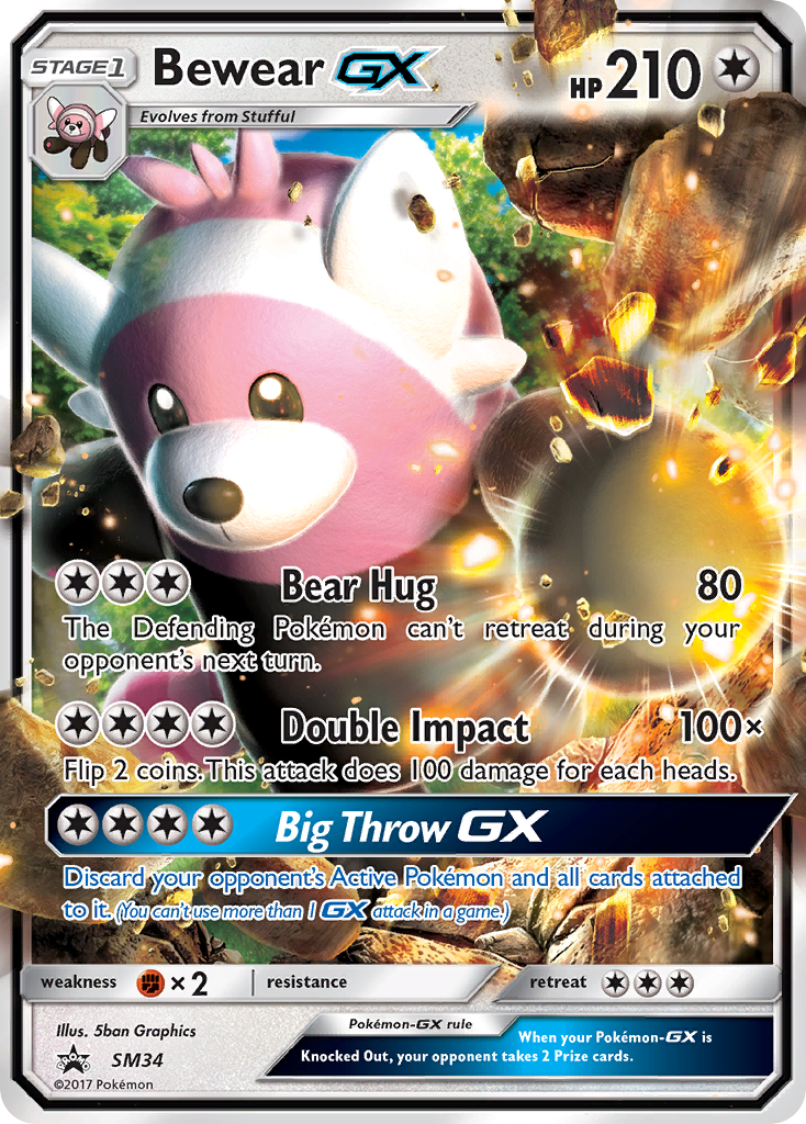 Bewear-GX SM34 Promo card from SM Black Star Promos