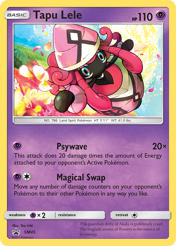 Tapu Lele SM45/248 Promo card from SM Black Star Promos