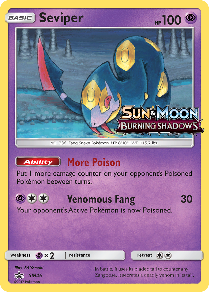 Seviper SM46 Promo card from SM Black Star Promos