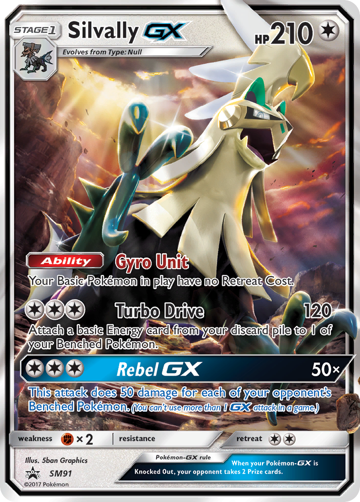Silvally-GX SM91 Promo card from SM Black Star Promos