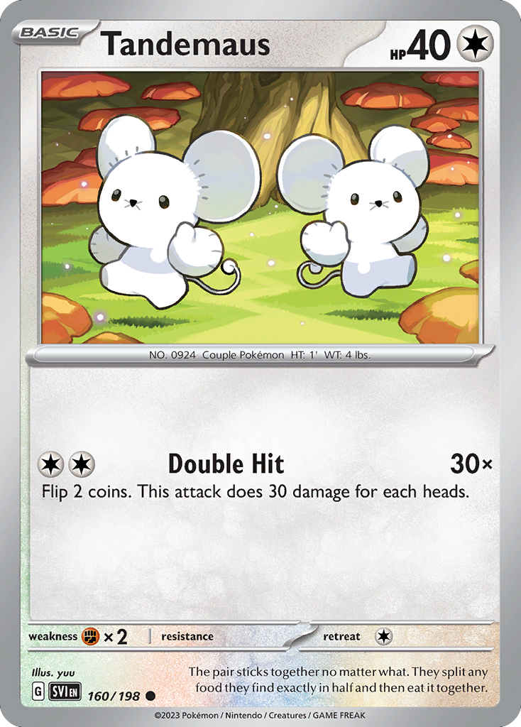 Tandemaus 160 Common card from Scarlet & Violet