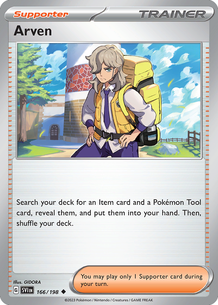 Arven 166 Uncommon card from Scarlet & Violet