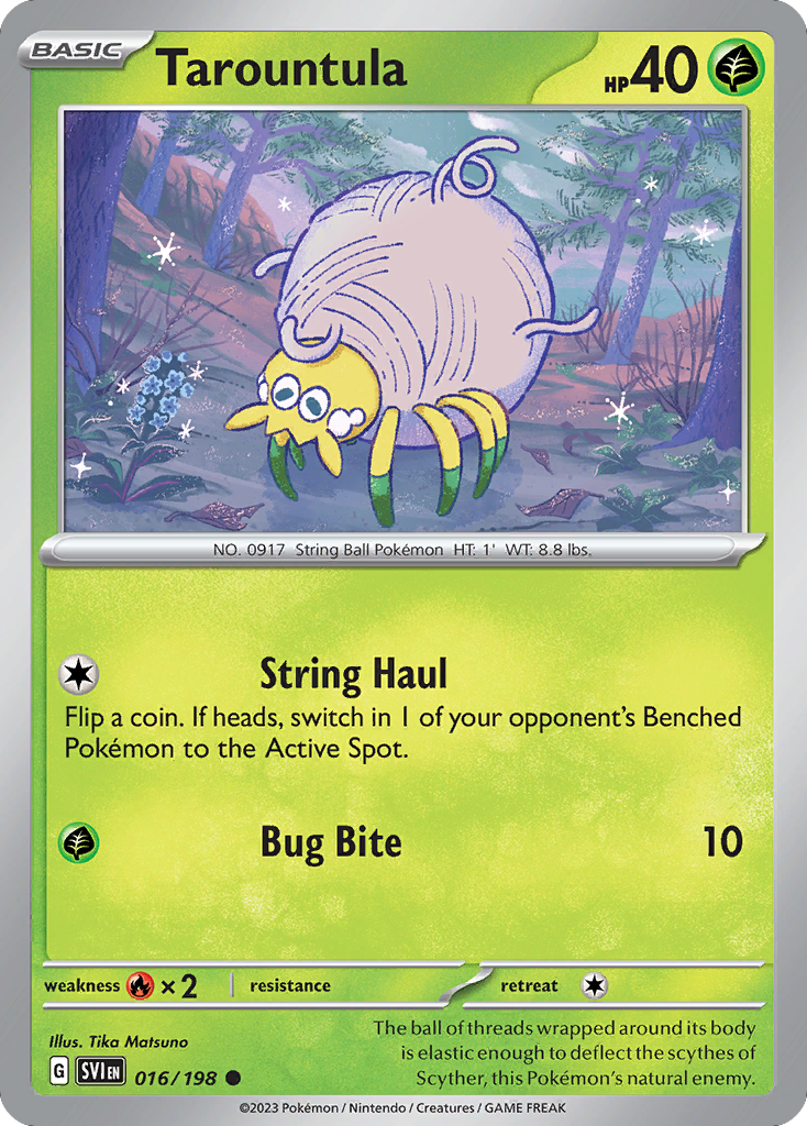 Tarountula 16 Common card from Scarlet & Violet