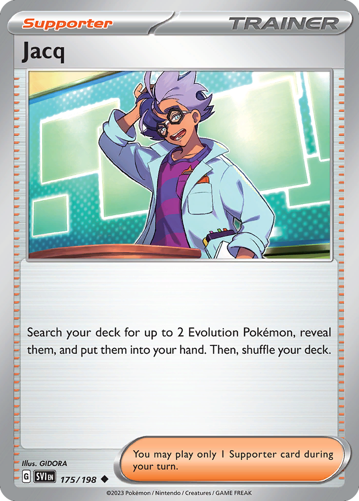 Jacq 175/198 Uncommon card from Scarlet & Violet