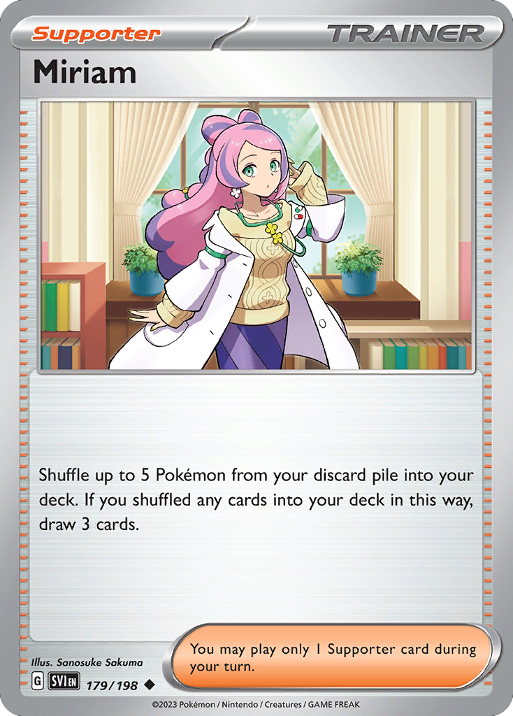 Miriam 179 Uncommon card from Scarlet & Violet
