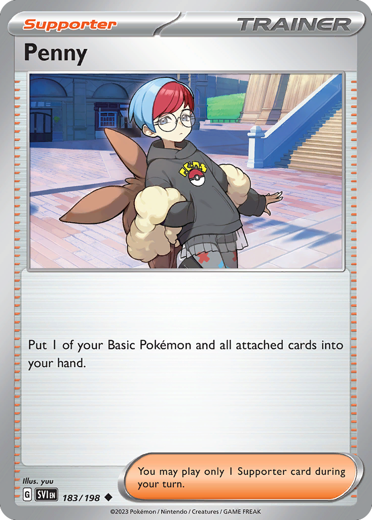 Penny 183/198 Uncommon card from Scarlet & Violet