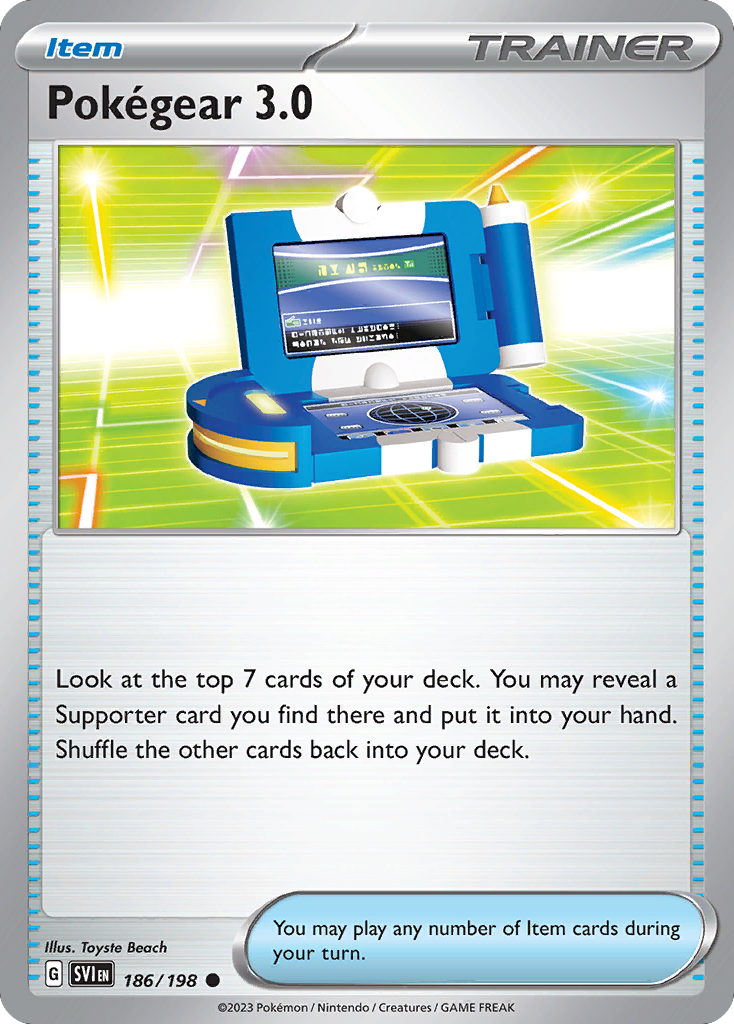 Pokégear 3.0 186/198 Common card from Scarlet & Violet