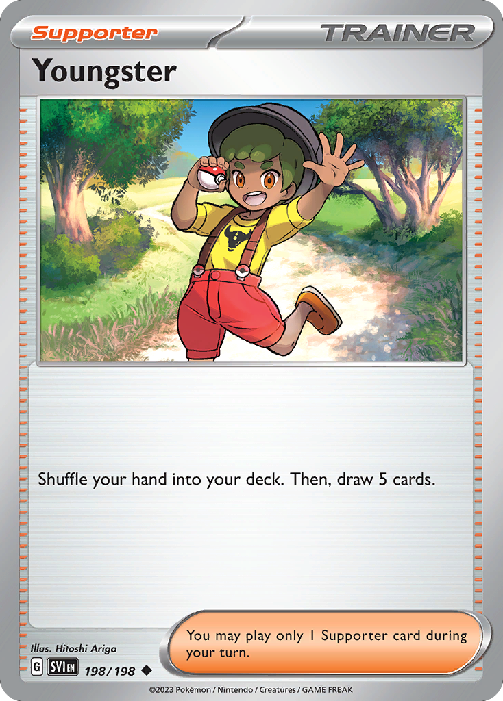 Youngster 198/198 Uncommon card from Scarlet & Violet