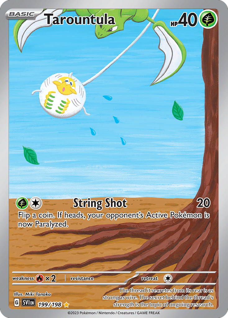 Tarountula 199/198 Illustration Rare card from Scarlet & Violet