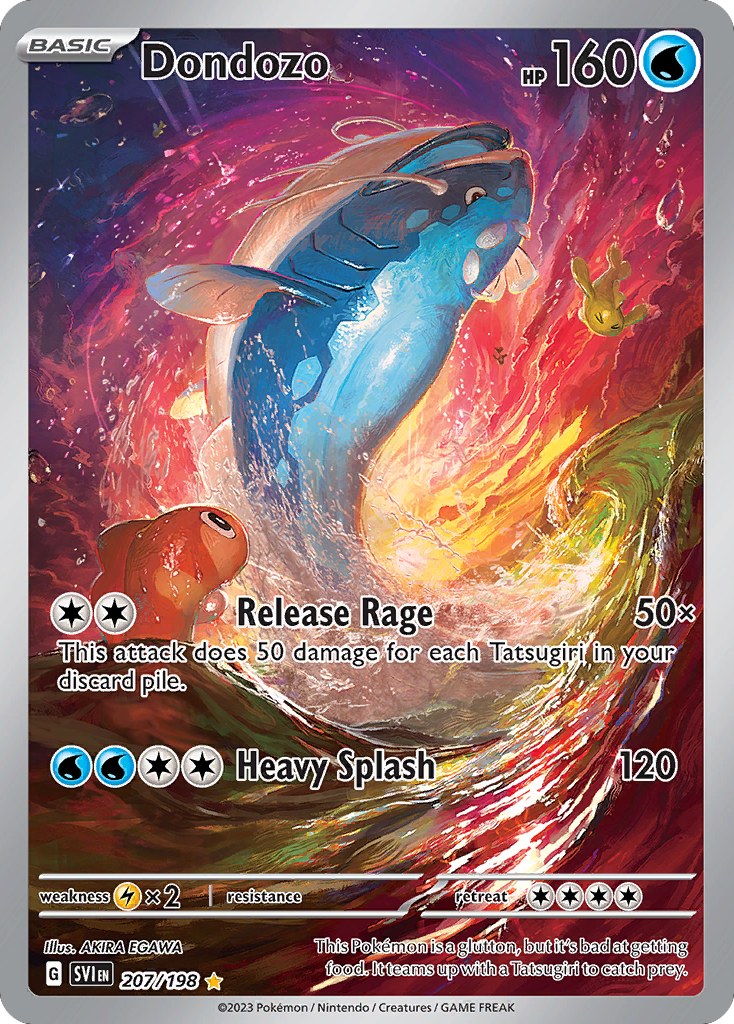 Dondozo 207 Illustration Rare card from Scarlet & Violet