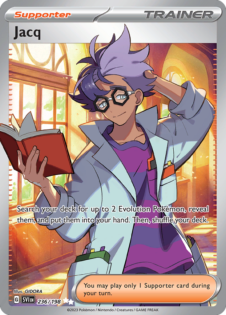 Jacq 236 Ultra Rare card from Scarlet & Violet