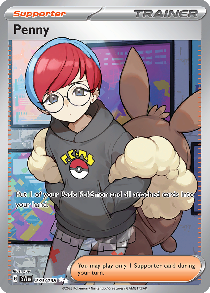 Penny 239 Ultra Rare card from Scarlet & Violet