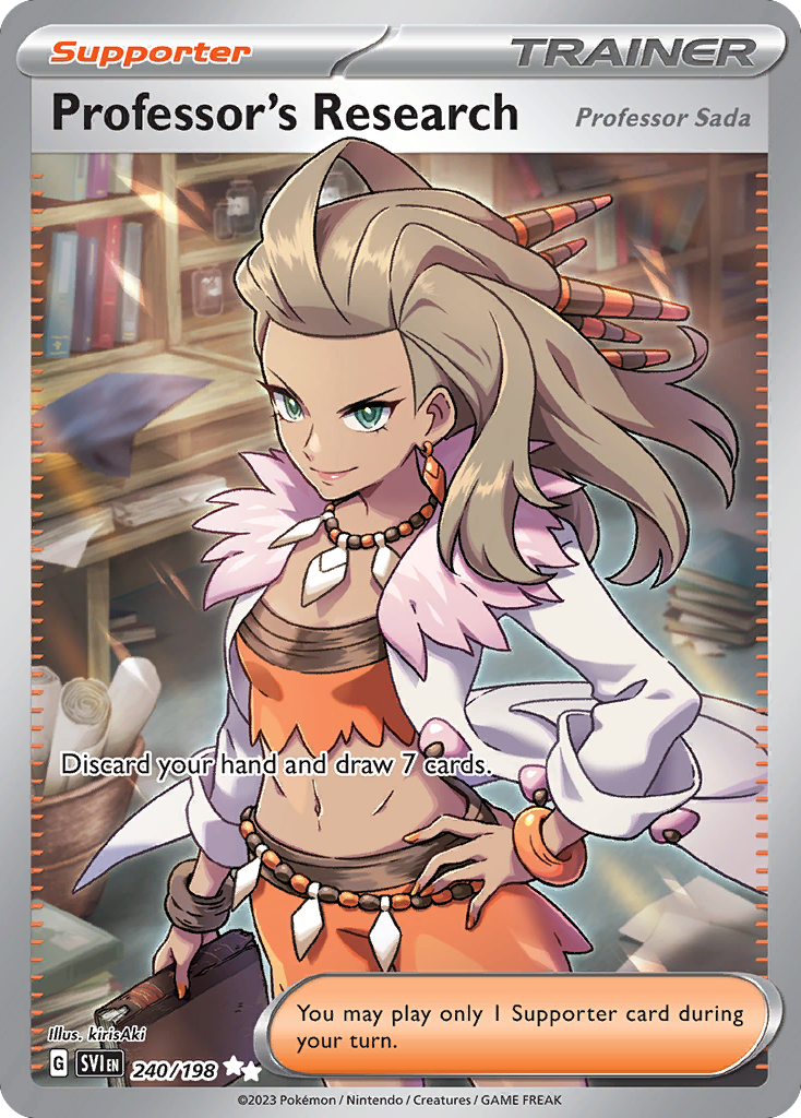 Professor's Research (Professor Sada) 240 Ultra Rare card from Scarlet & Violet