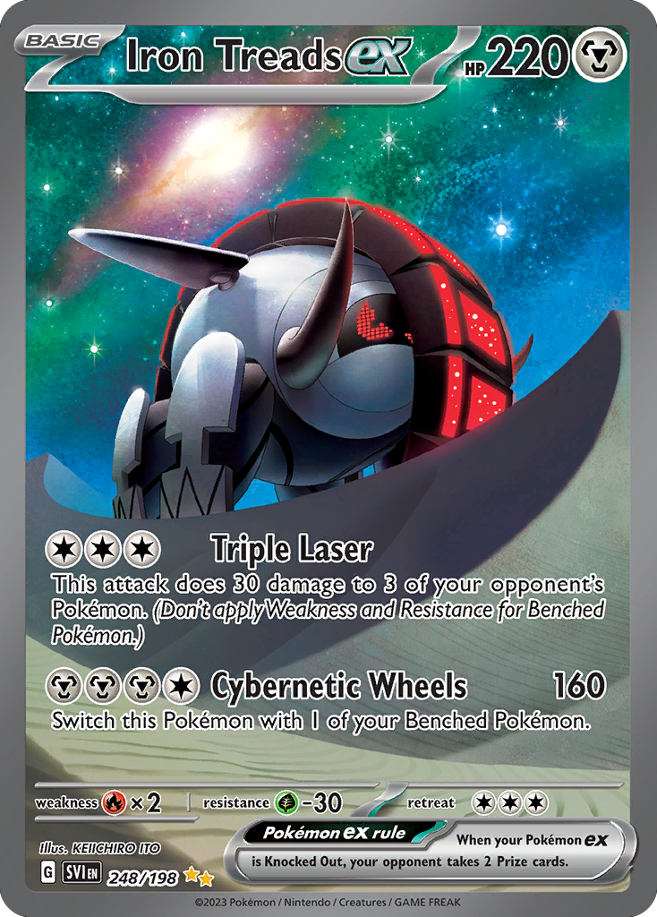 Iron Treads ex 248/198 Special Illustration Rare card from Scarlet & Violet