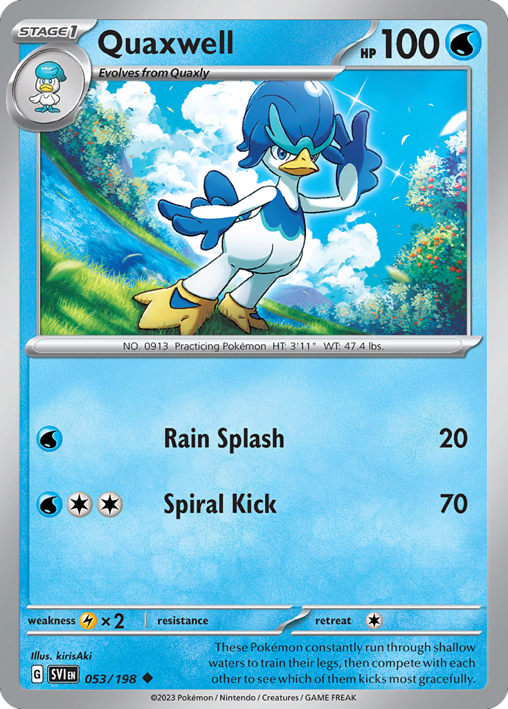 Quaxwell 53 Uncommon card from Scarlet & Violet