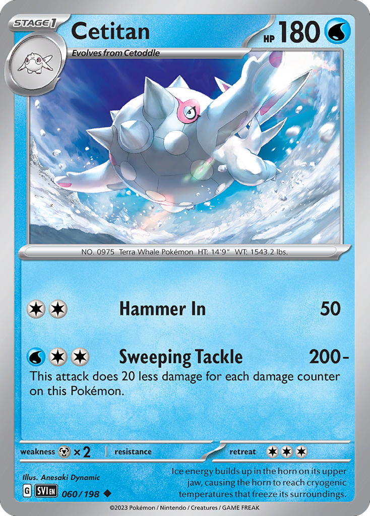 Cetitan 60 Uncommon card from Scarlet & Violet