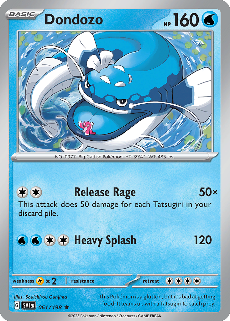 Dondozo 61 Rare card from Scarlet & Violet