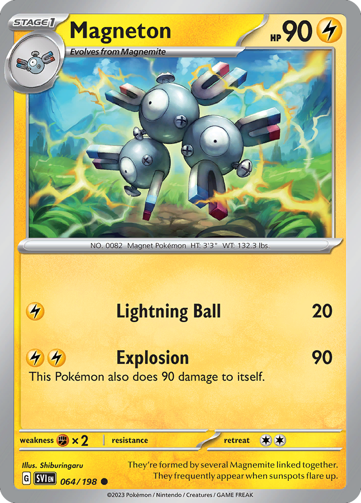 Magneton 64 Common card from Scarlet & Violet
