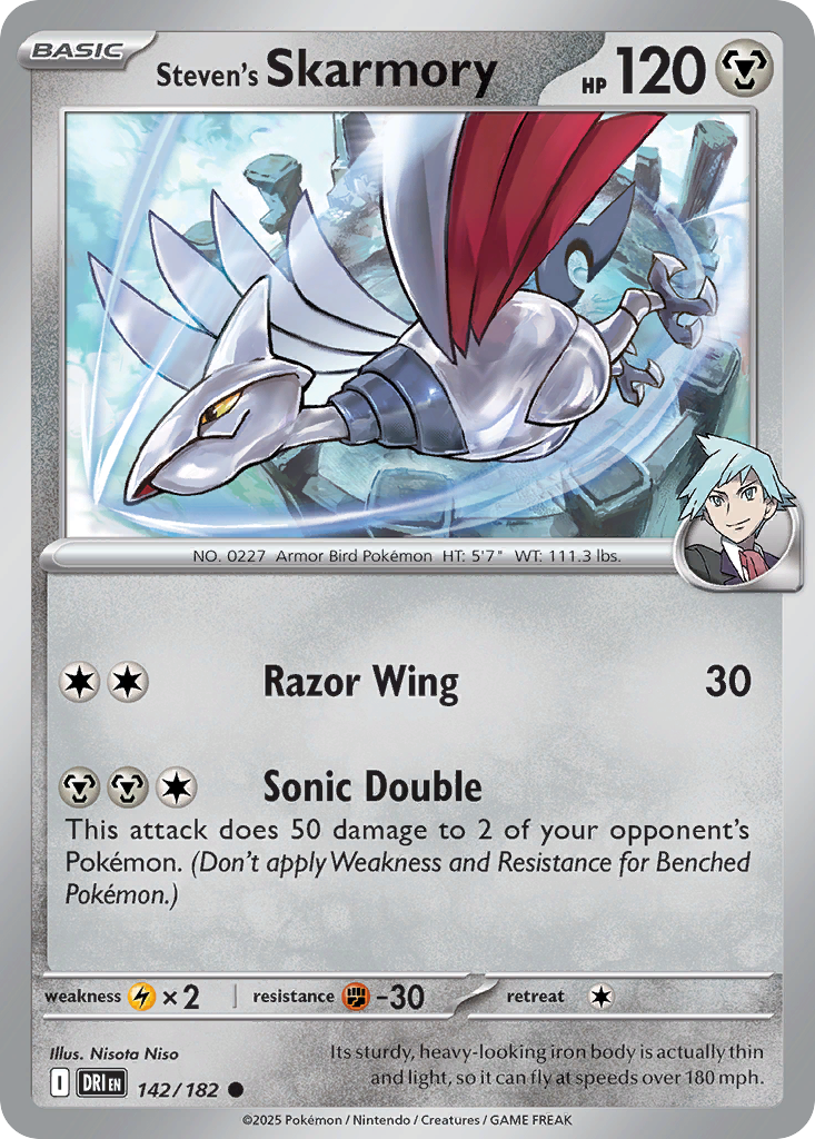 Steven's Skarmory 142 Common card from Destined Rivals