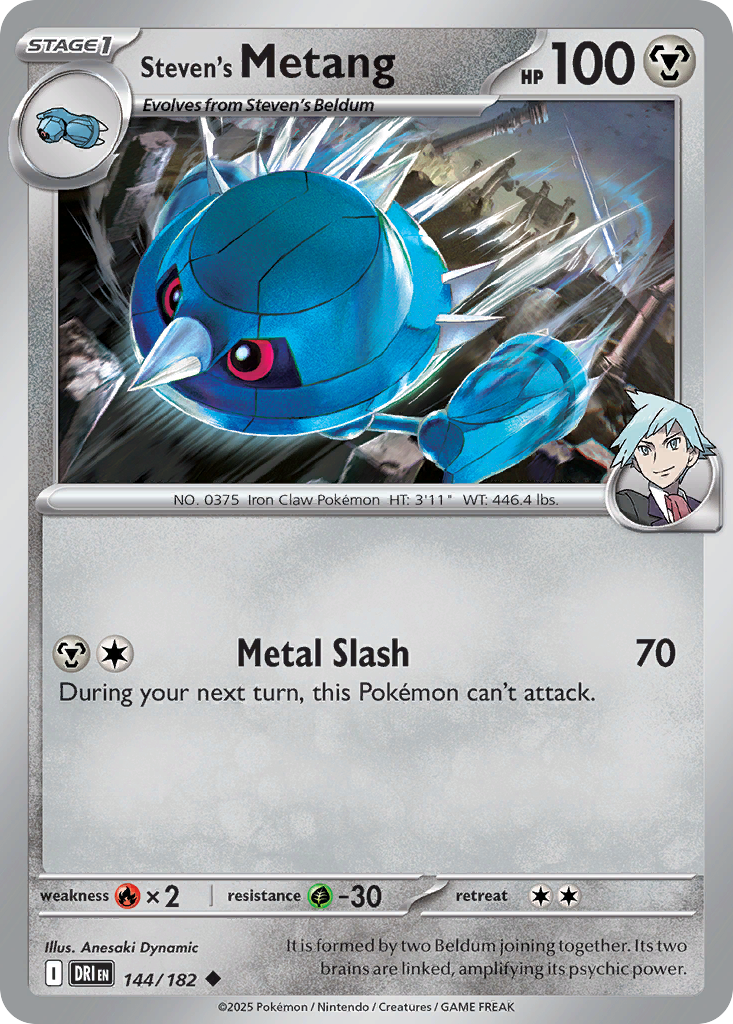 Steven's Metang 144/182 Uncommon card from Destined Rivals