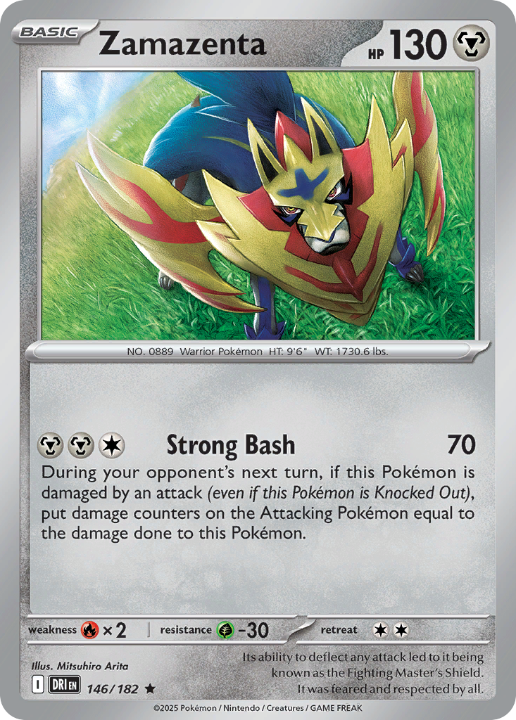 Zamazenta 146 Rare card from Destined Rivals
