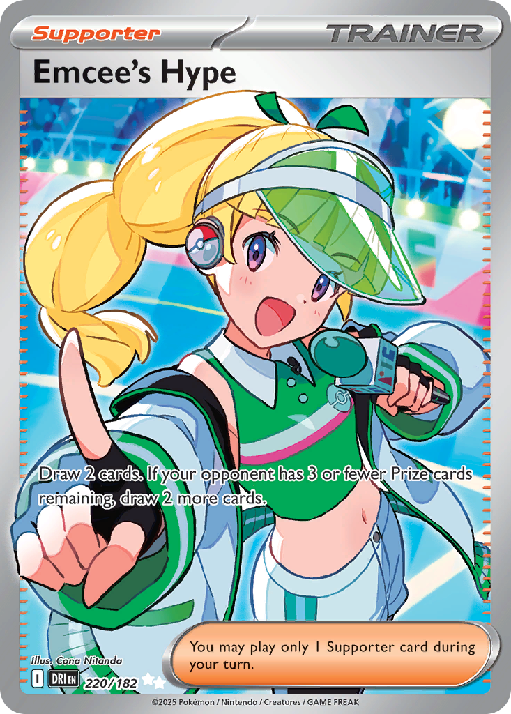 Emcee's Hype 220/182 Ultra Rare card from Destined Rivals