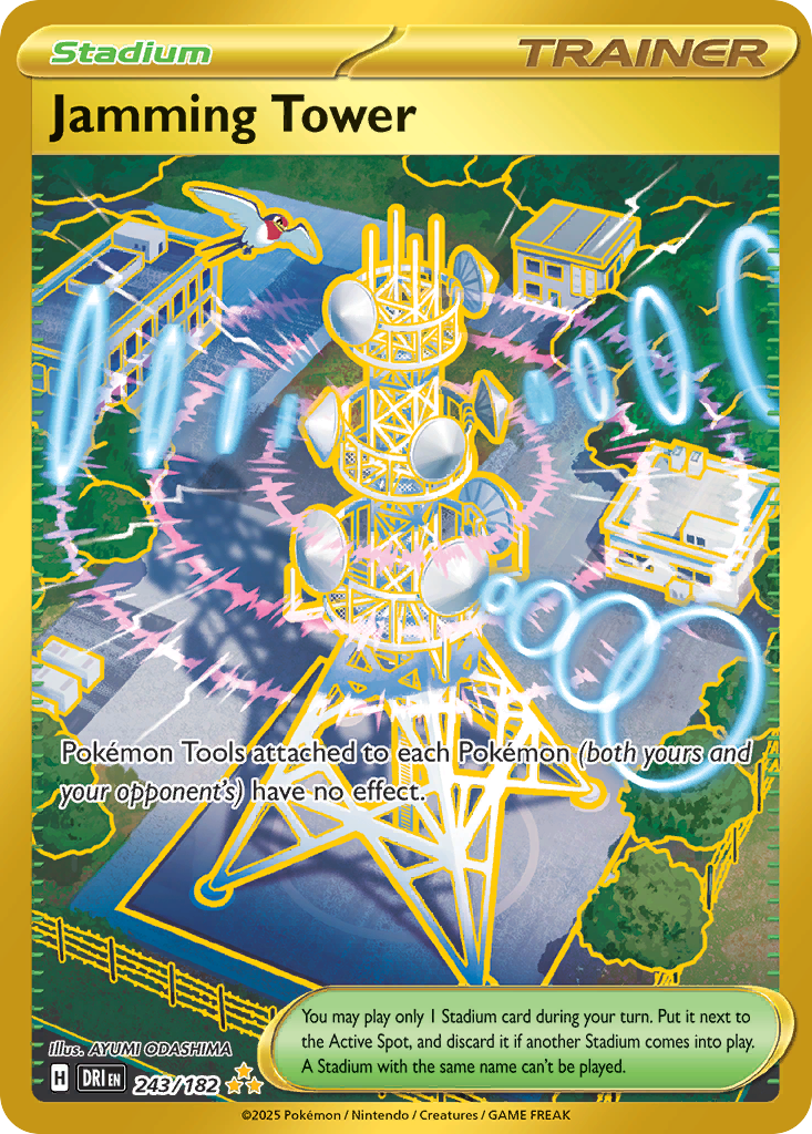 Jamming Tower 243 Hyper Rare card from Destined Rivals