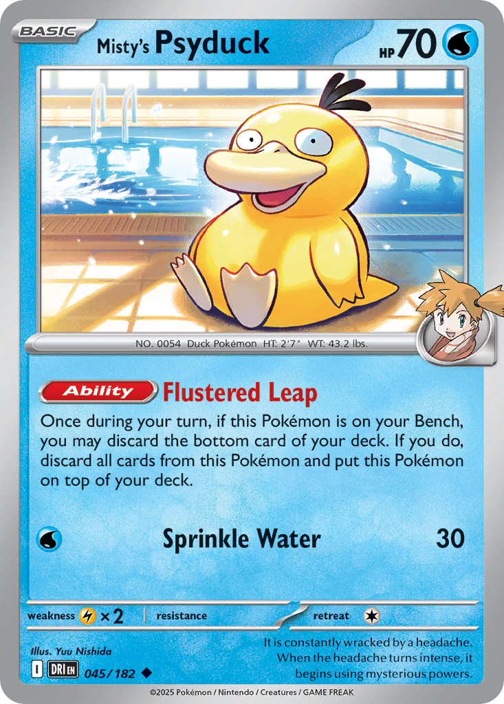 Misty's Psyduck 45 Uncommon card from Destined Rivals