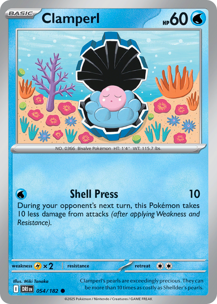 Clamperl 54/182 Common card from Destined Rivals