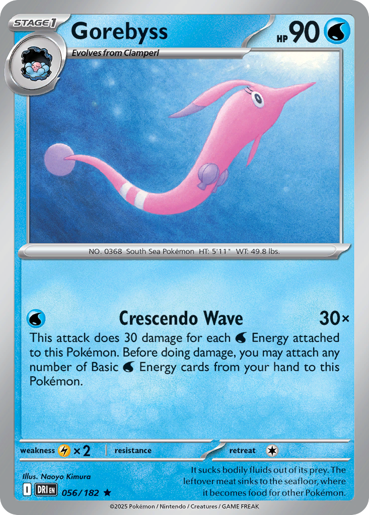 Gorebyss 56 Rare card from Destined Rivals