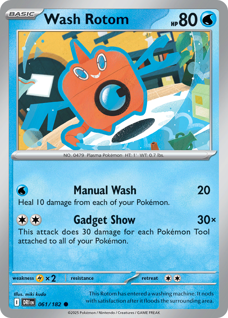 Wash Rotom 61 Common card from Destined Rivals