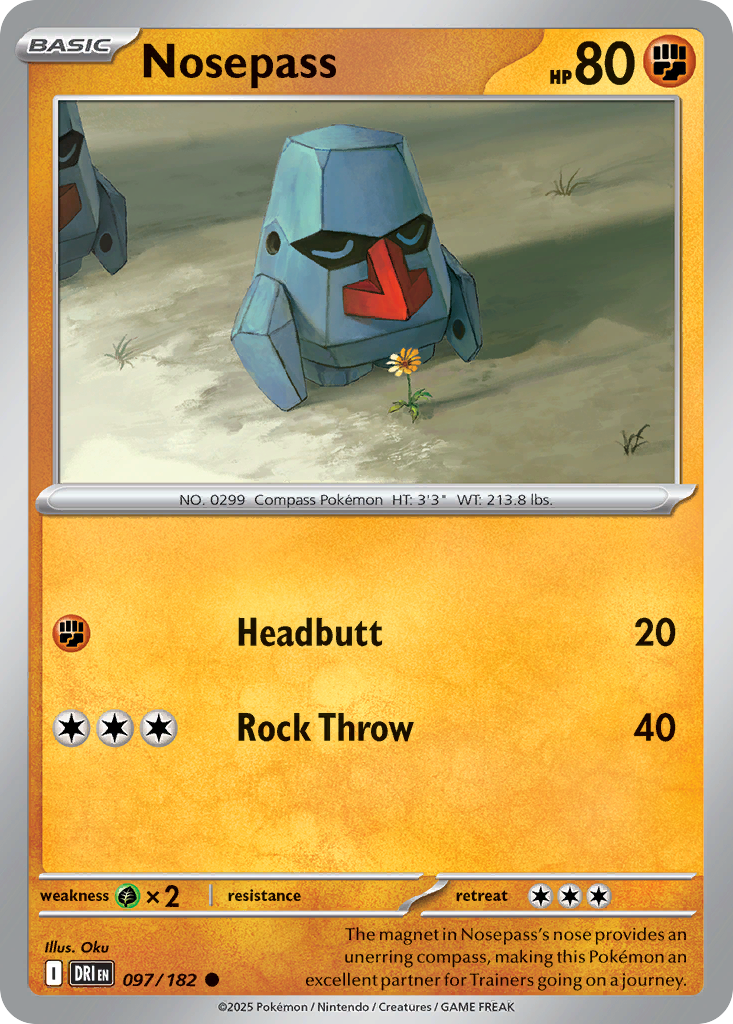 Nosepass 97 Common card from Destined Rivals