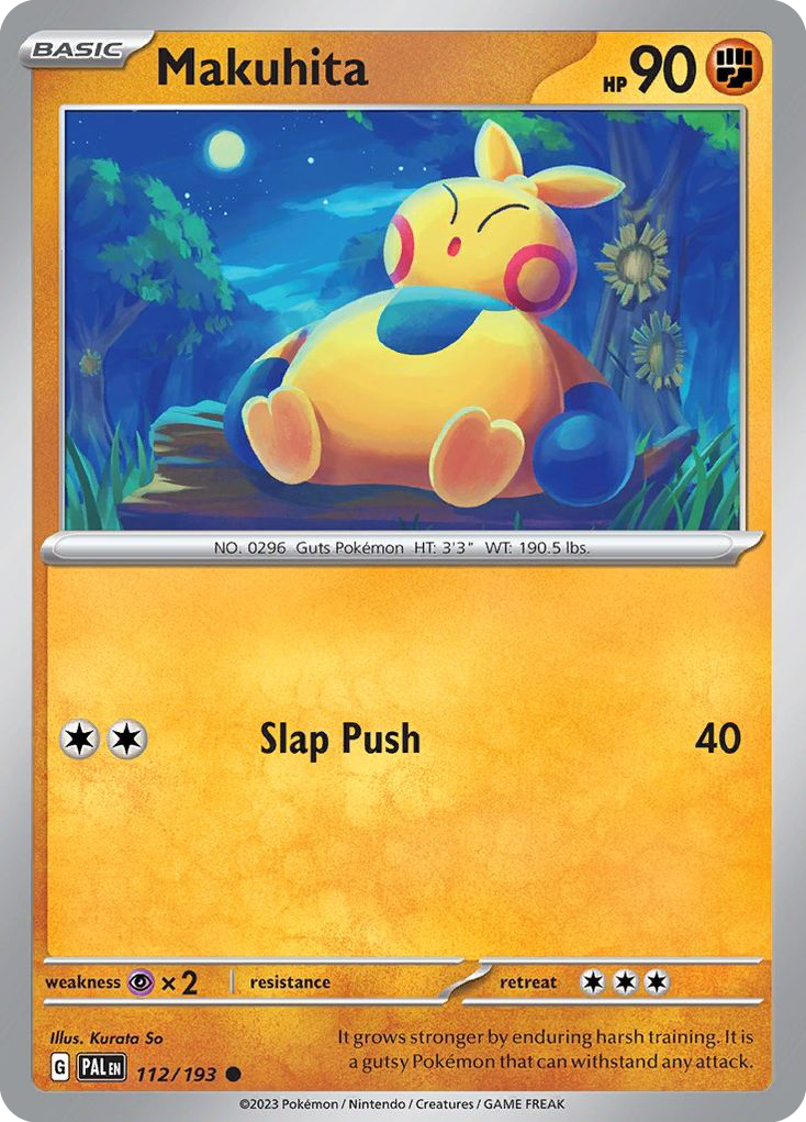 Makuhita 112/193 Common card from Paldea Evolved