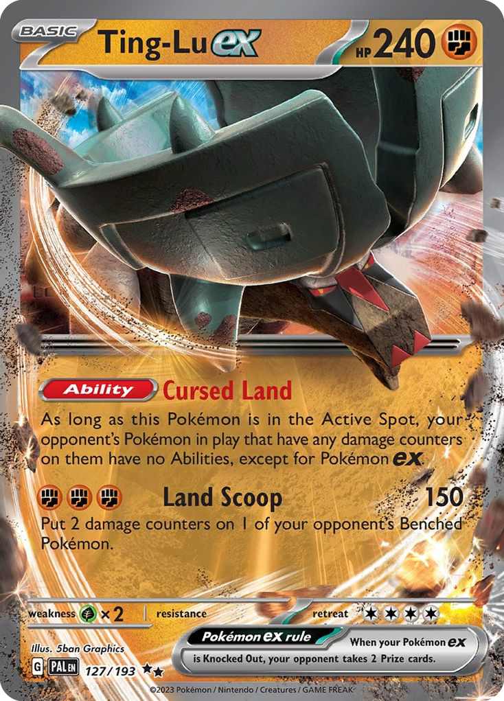 Ting-Lu ex 127 Double Rare card from Paldea Evolved