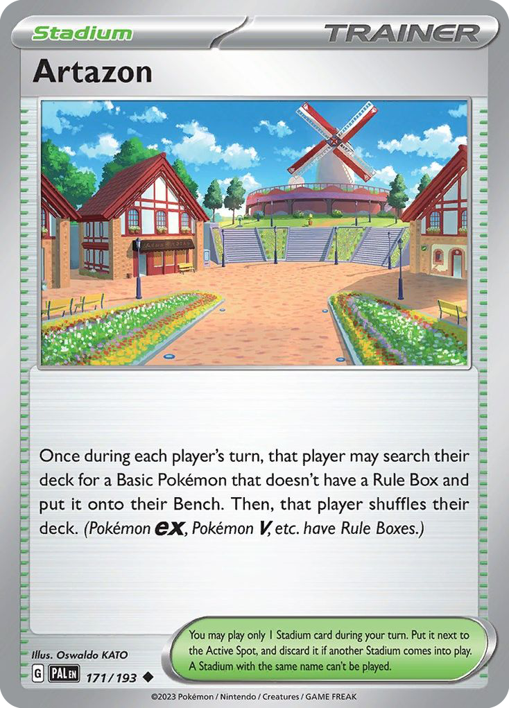 Artazon 171 Uncommon card from Paldea Evolved
