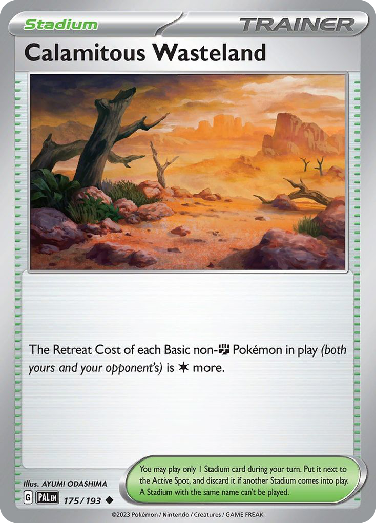 Calamitous Wasteland 175 Uncommon card from Paldea Evolved