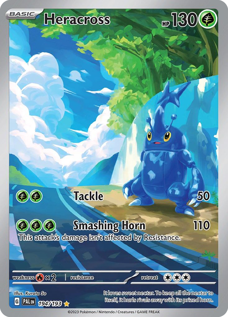 Heracross 194/193 Illustration Rare card from Paldea Evolved