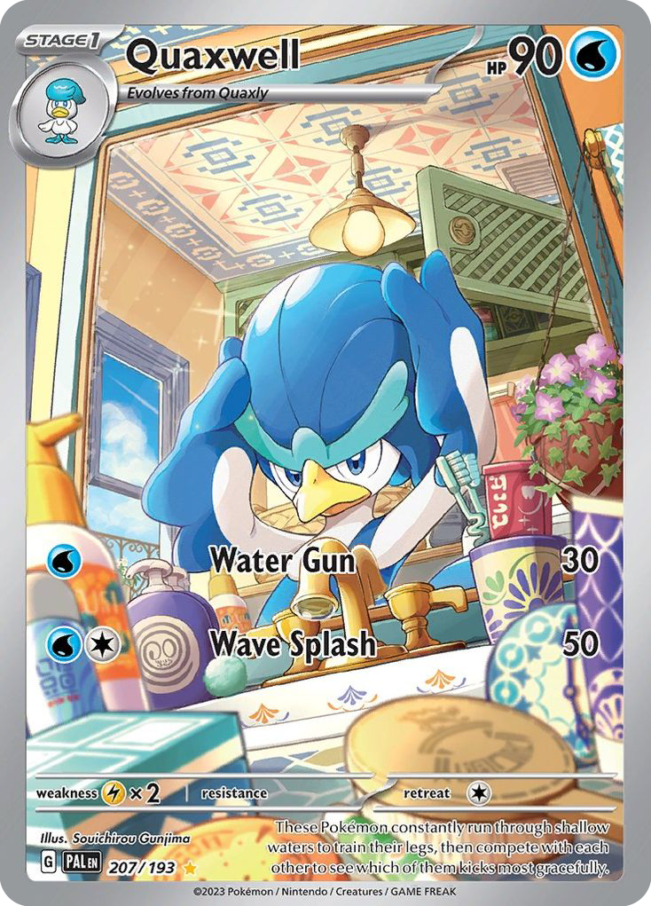 Quaxwell 207 Illustration Rare card from Paldea Evolved