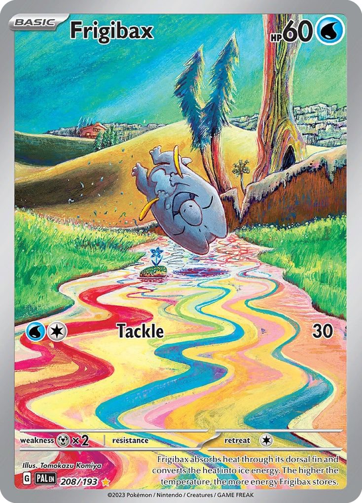 Frigibax 208 Illustration Rare card from Paldea Evolved