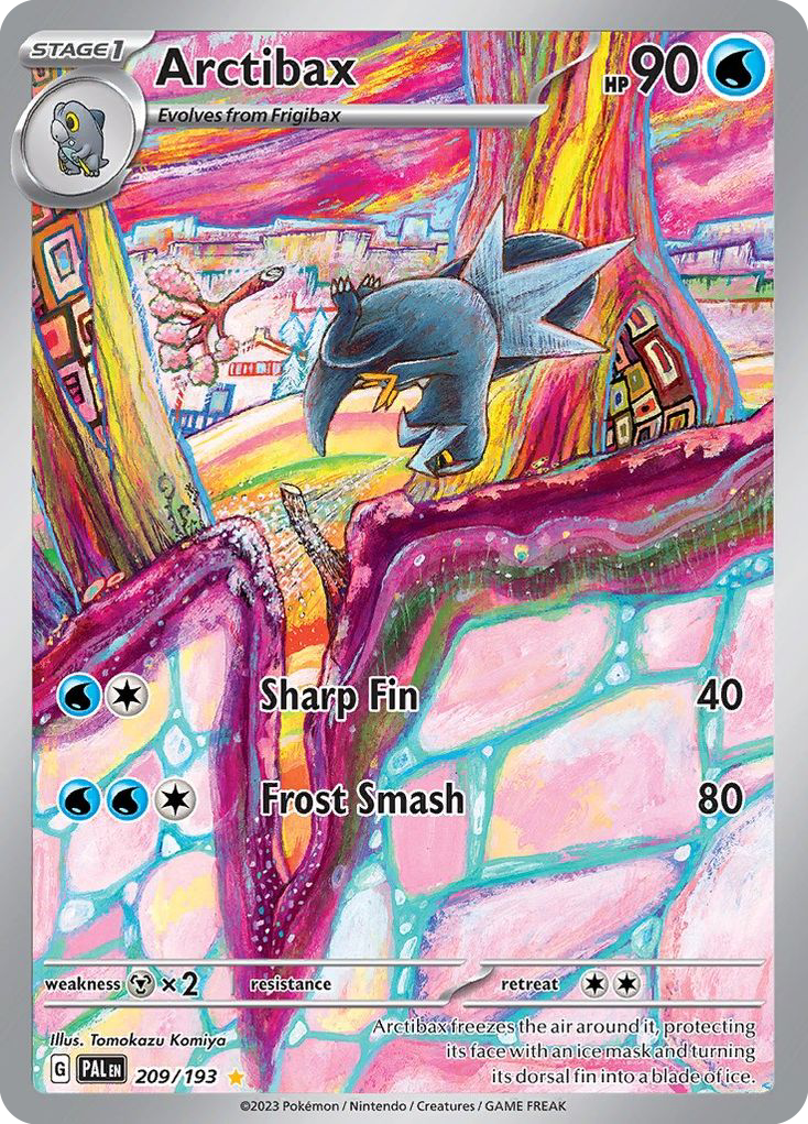 Arctibax 209/193 Illustration Rare card from Paldea Evolved